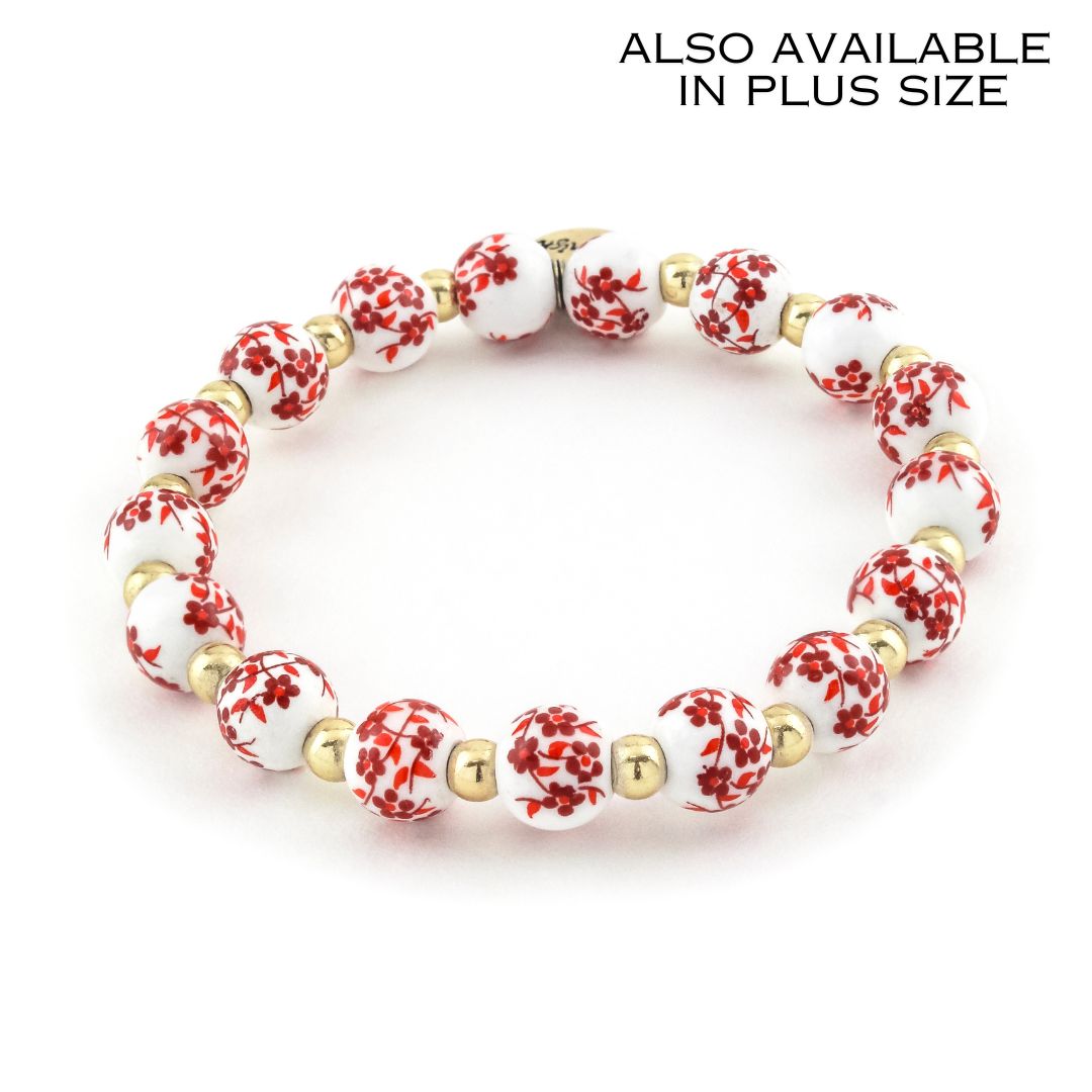 Cherry Blossom Bracelet Red