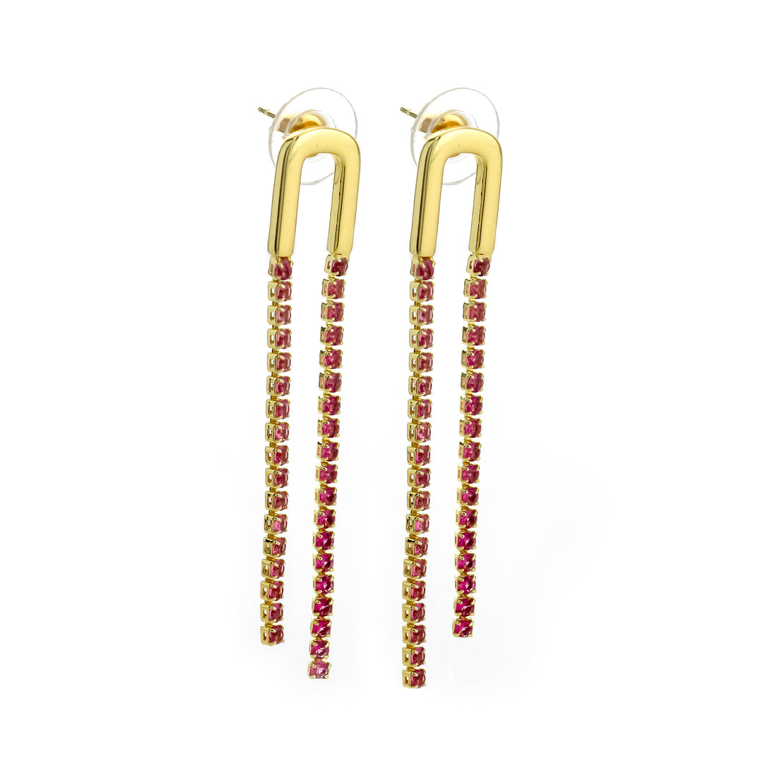 Adam Hot Pink Earring