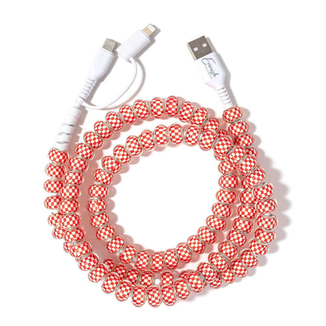 Beaded Phone Charger Brick
