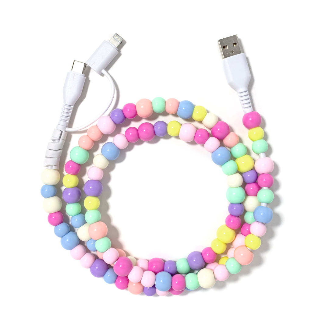 Beaded Phone Charger Multi