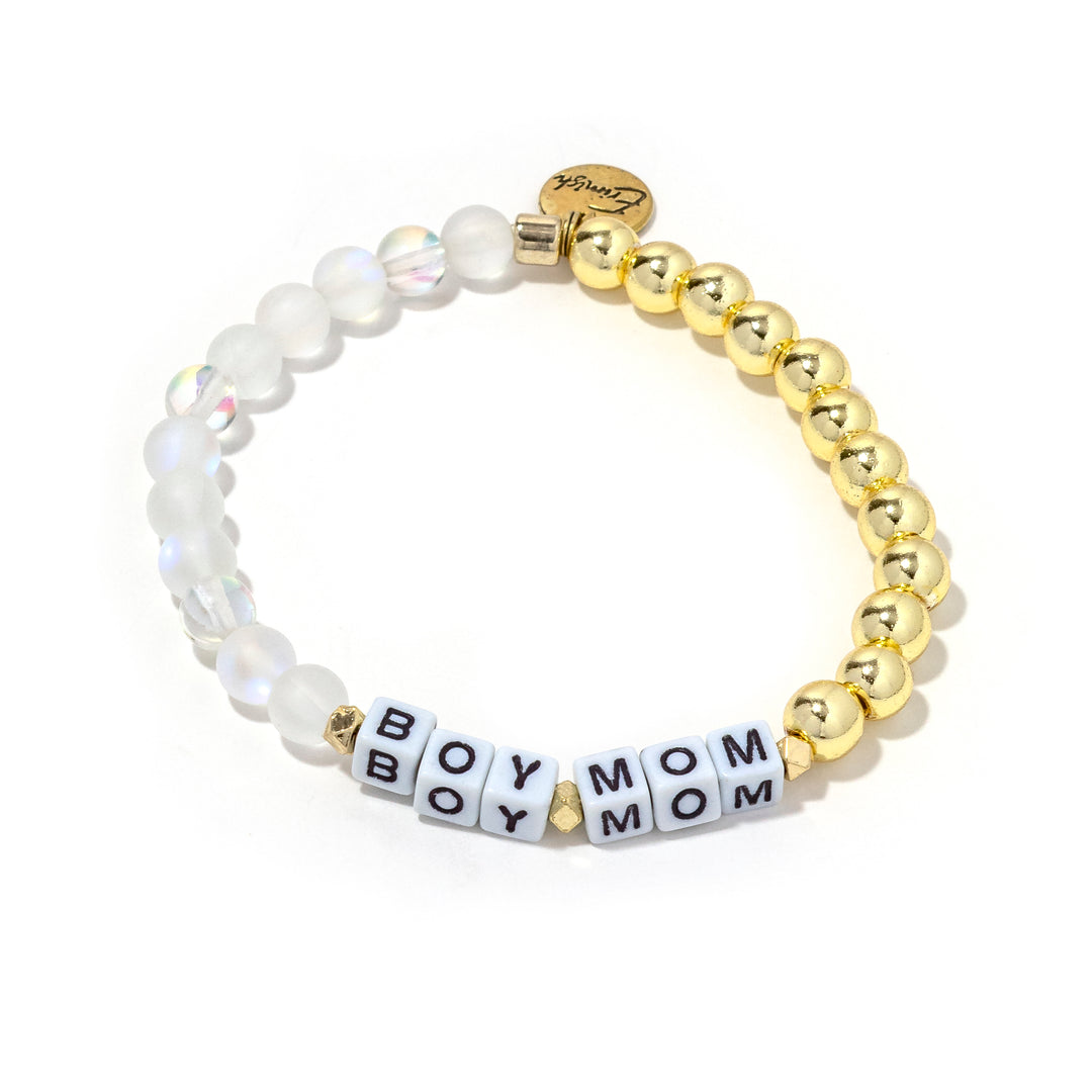 Boy Mom Gold Mermaid Custom Bracelet