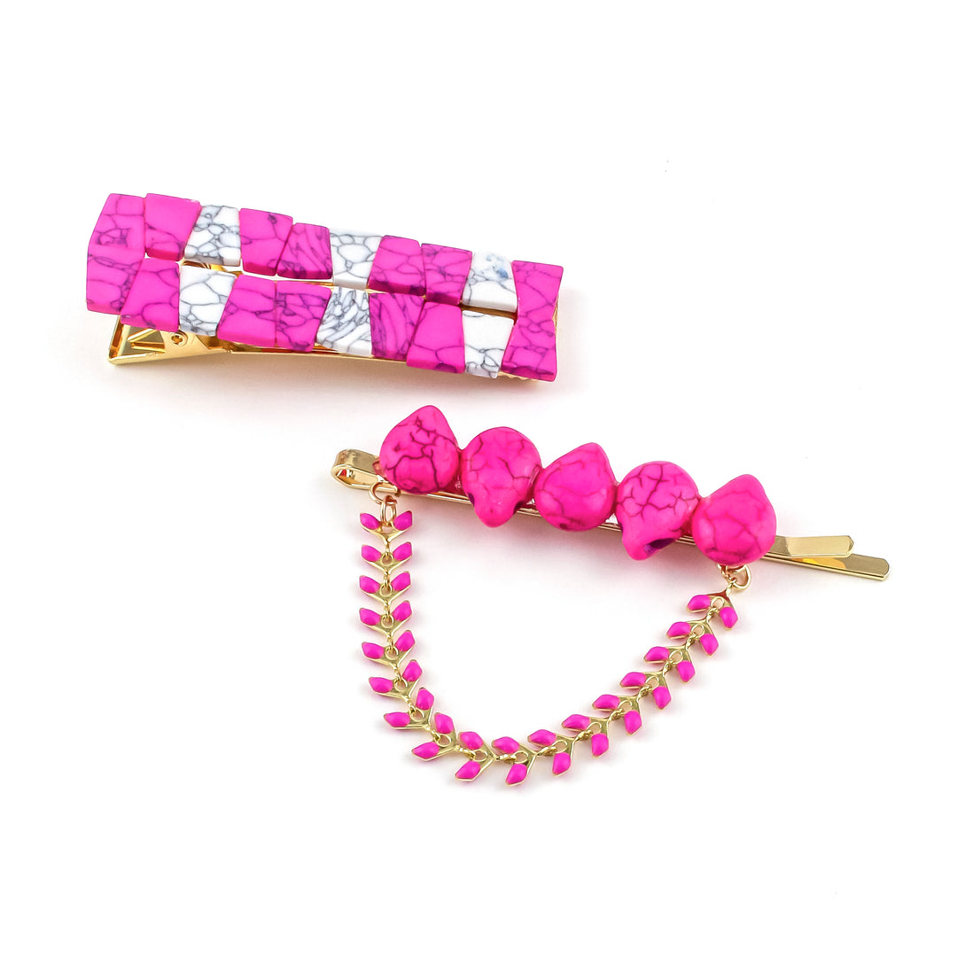 Cherry Blossom Hair Clip Set