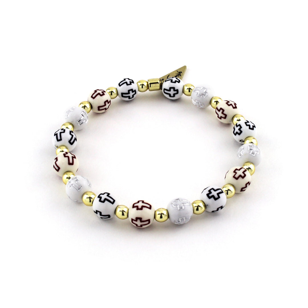 Plus Size Cross Staple Bracelet Neutral