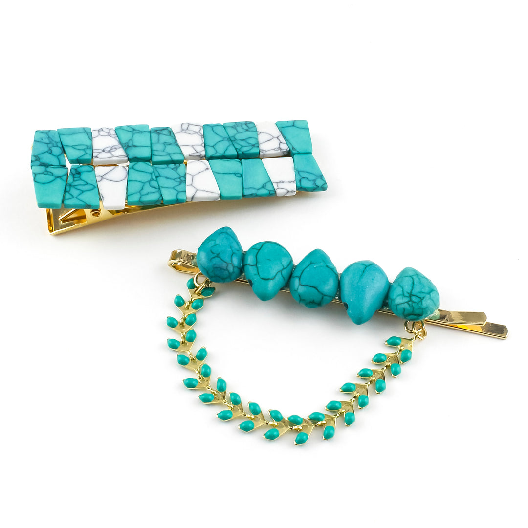 Fiji Blossom Hair Clip Set