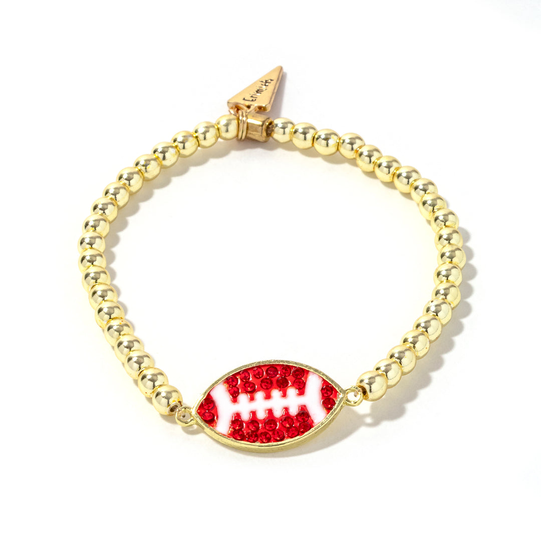 White/Red Football Single
