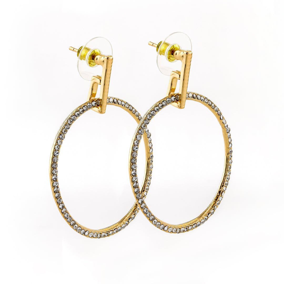Jade Gold Earring