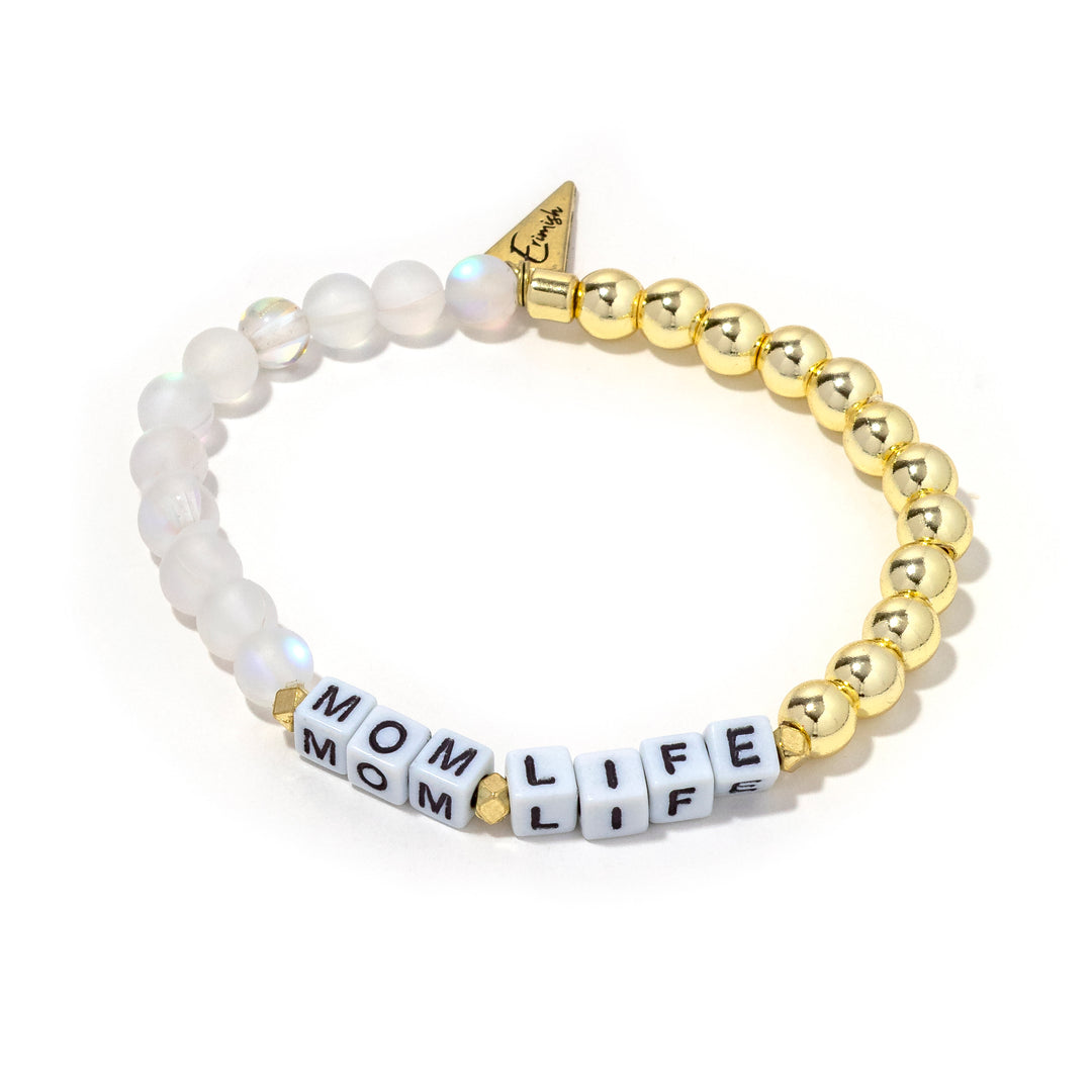 Mom Life Gold Mermaid Custom Bracelet