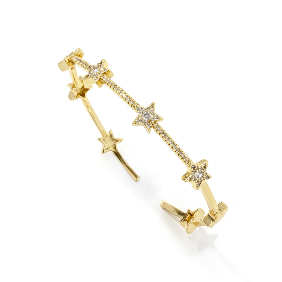 Starburst Bangle Bracelet Gold
