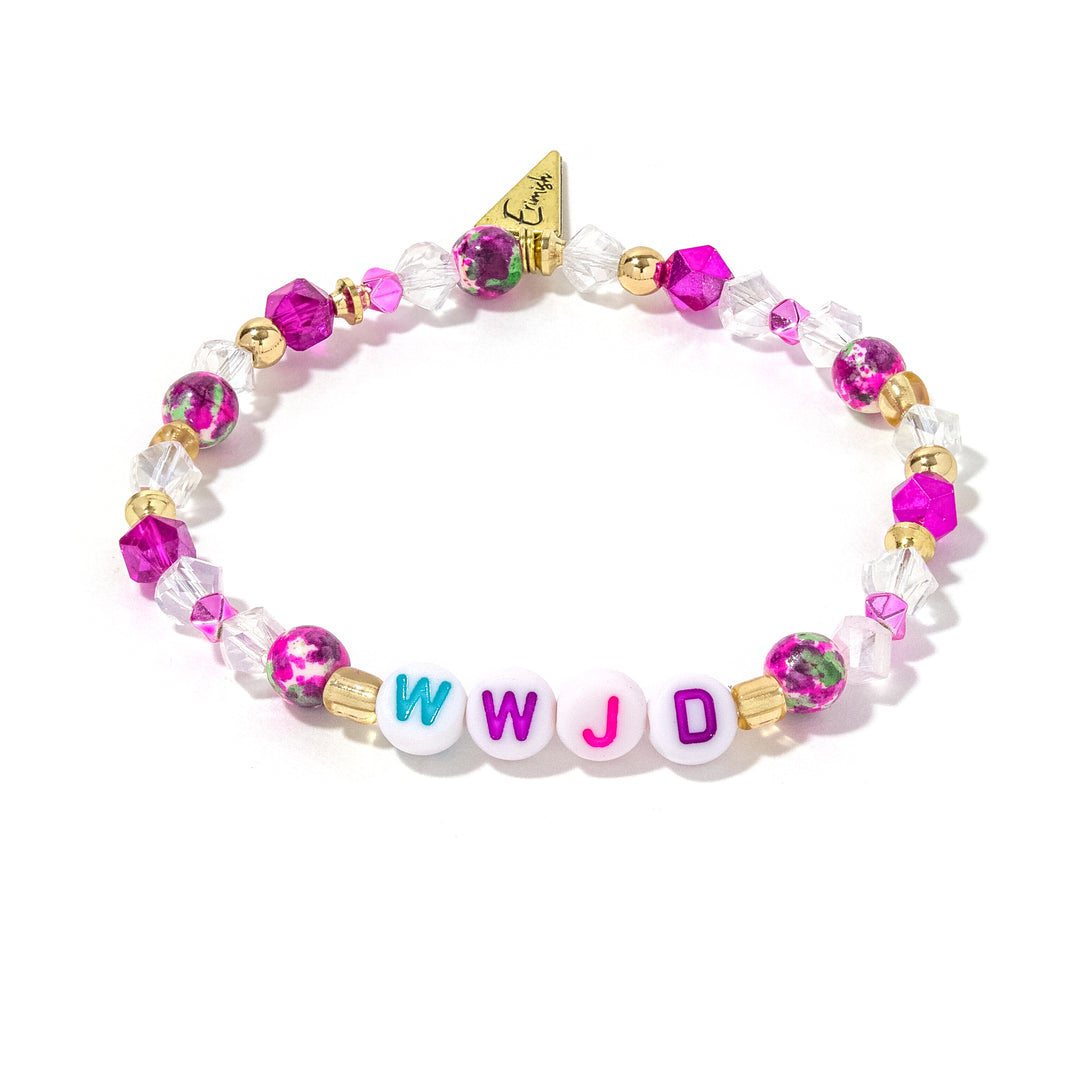 WWJD Magenta Bracelet