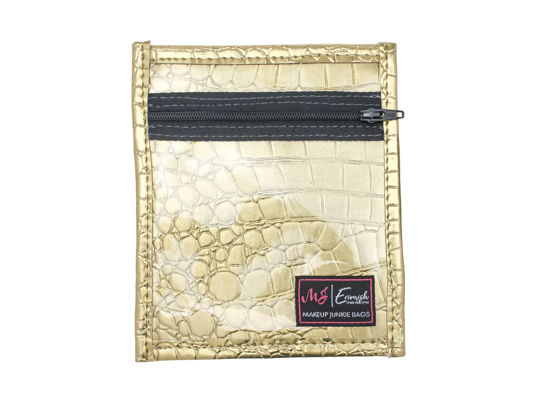 Erimish X Makeup Junkie Gold Bag