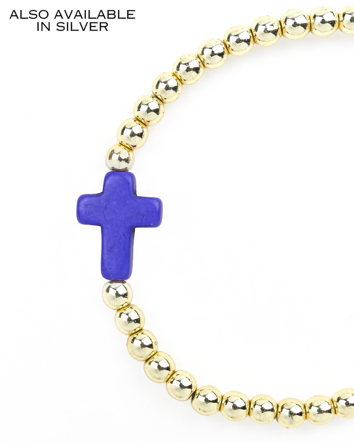 Cross Single Gold/Blue