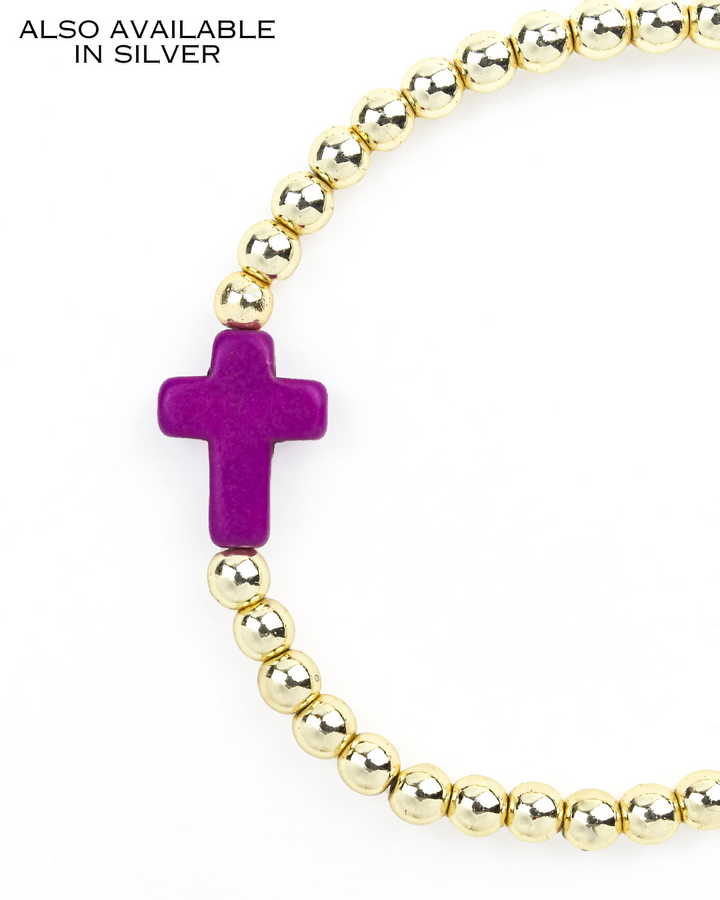 Cross Single Gold/Purple