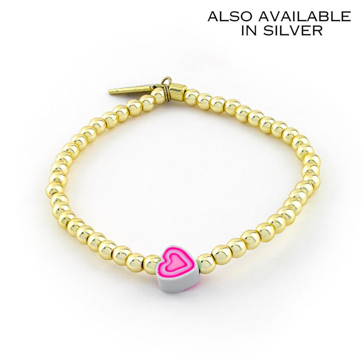 Heart Bracelet Pink