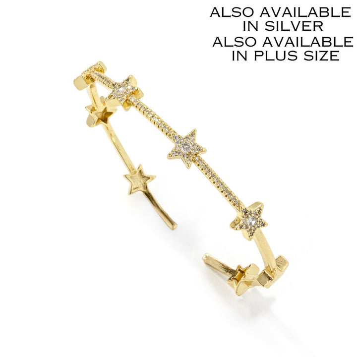 Starburst Bangle Bracelet Gold