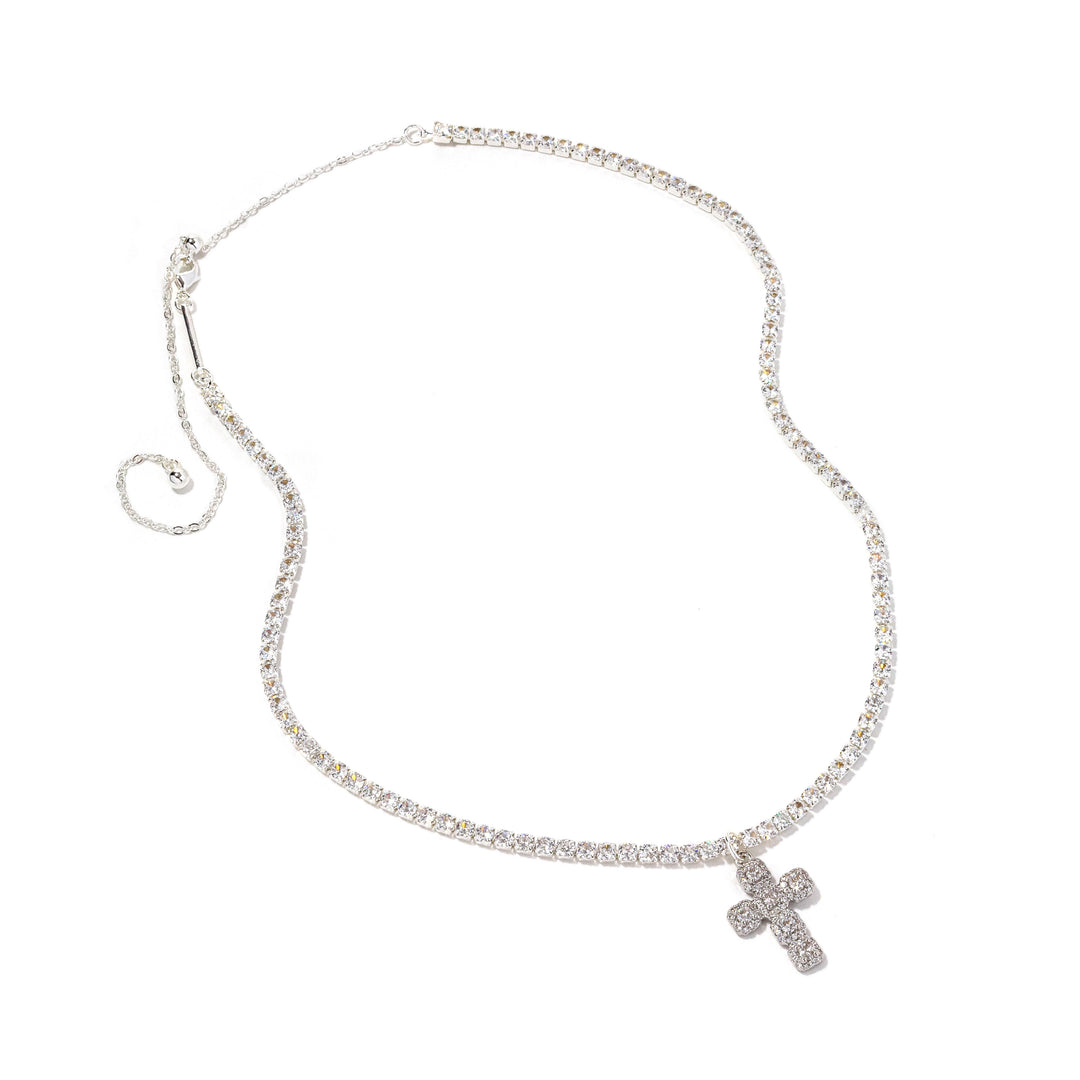 Bubbles Cross Necklace