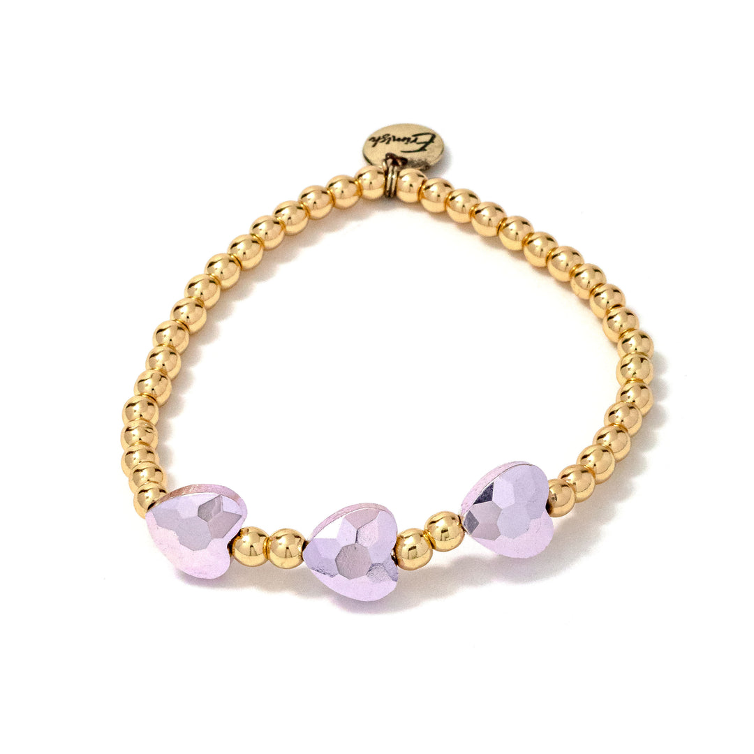 Metallic Heart Bracelet