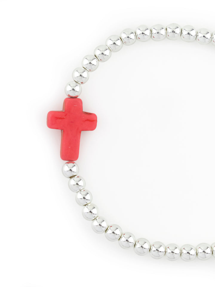 Cross Single Gold/Pink