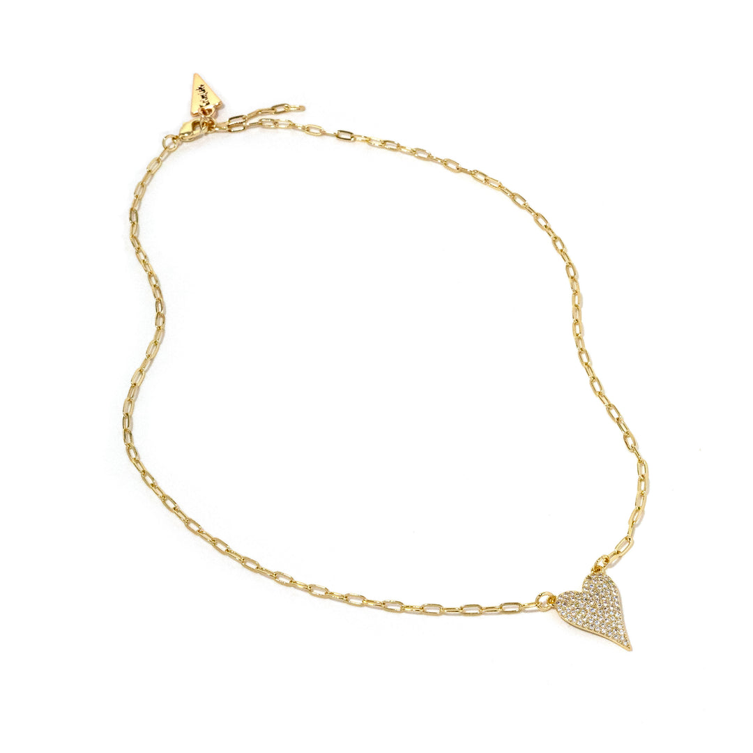 Zircon Heart Necklace