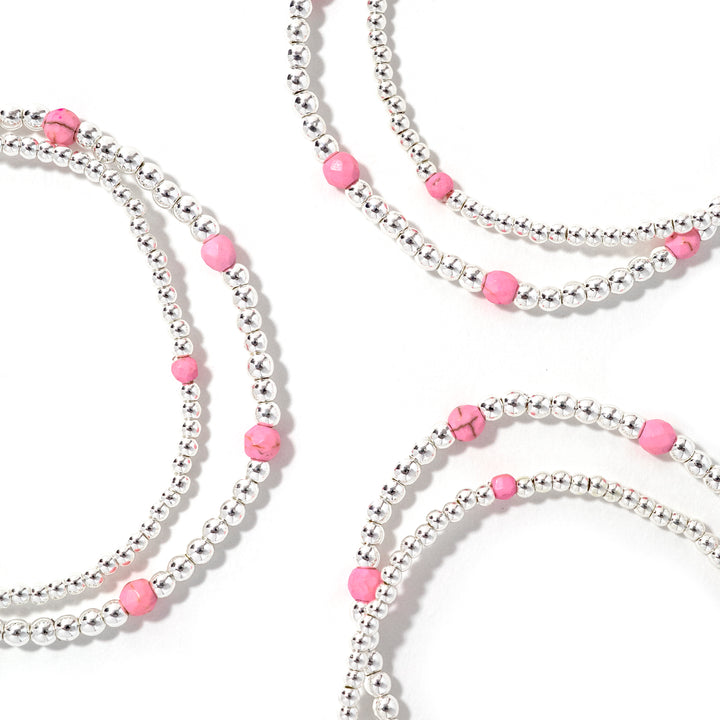 Tatum Starter Stack Pink/Silver