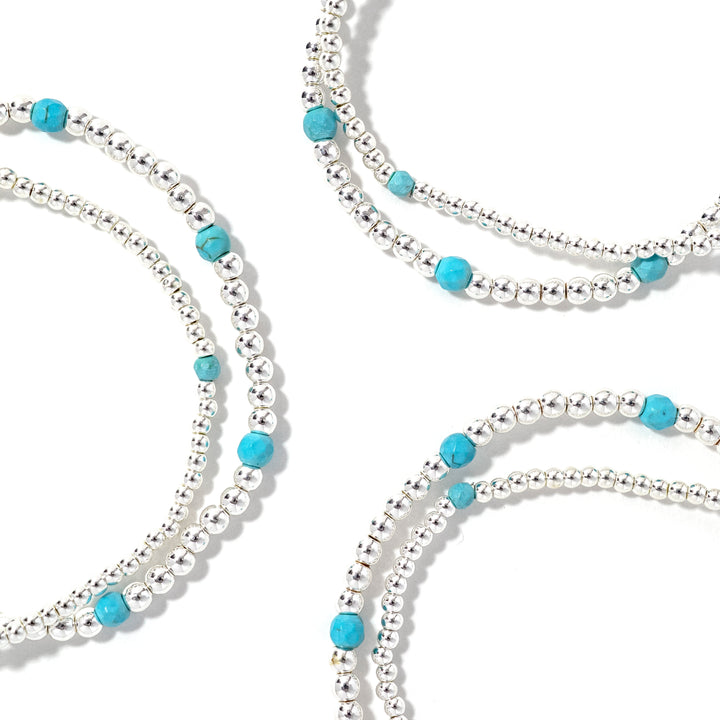 Tatum Starter Stack Turq/Silver