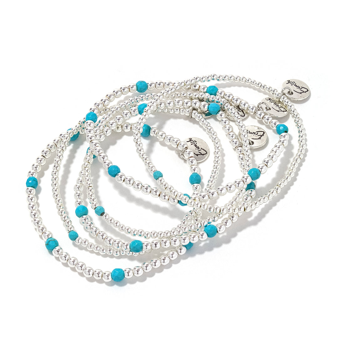 Tatum Starter Stack Turq/Silver