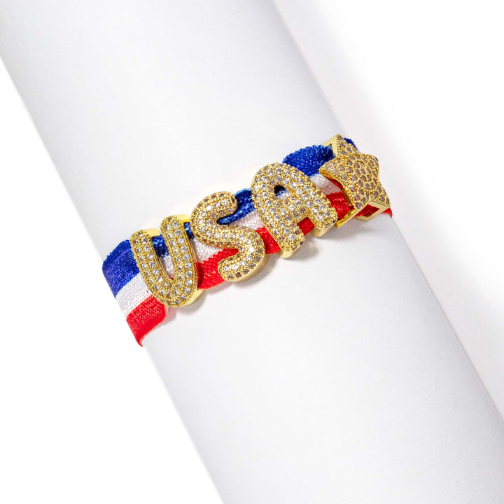 USA Stripes Stretch Ribbon