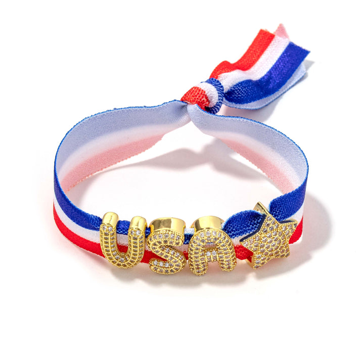 USA Stripes Stretch Ribbon