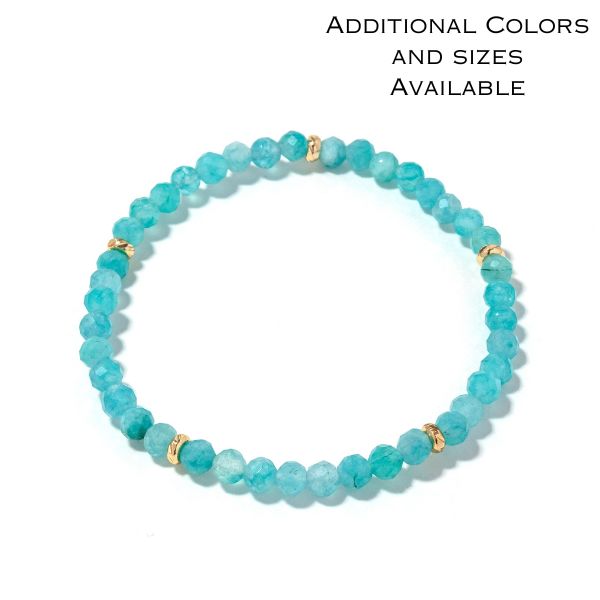 Gemstone Bracelet 4mm