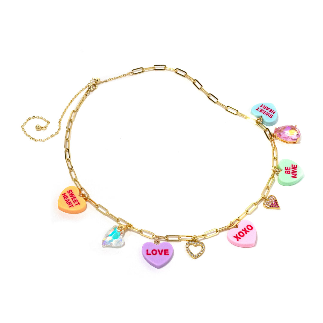 Heart Day Charm Necklace
